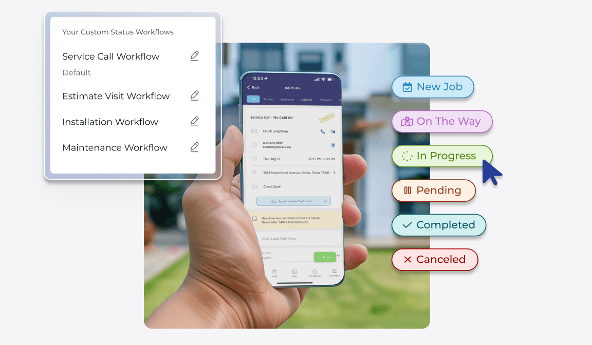 Custom Workflows for Field Service Businesses