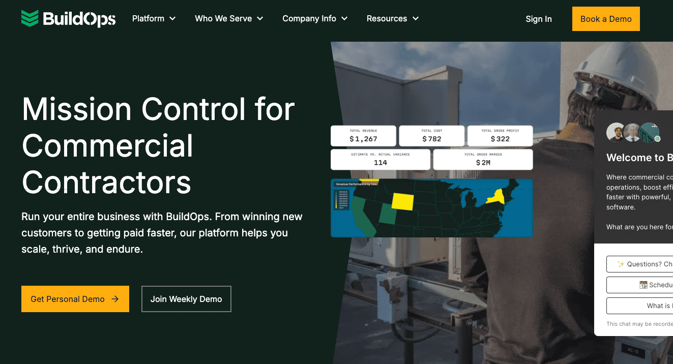 BuildOps Homepage