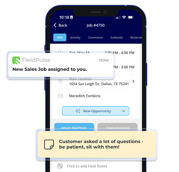 FieldPulse Scheduling and Dispatching App for Technicians