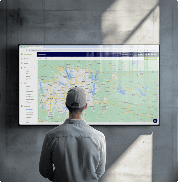 FieldPulse map view